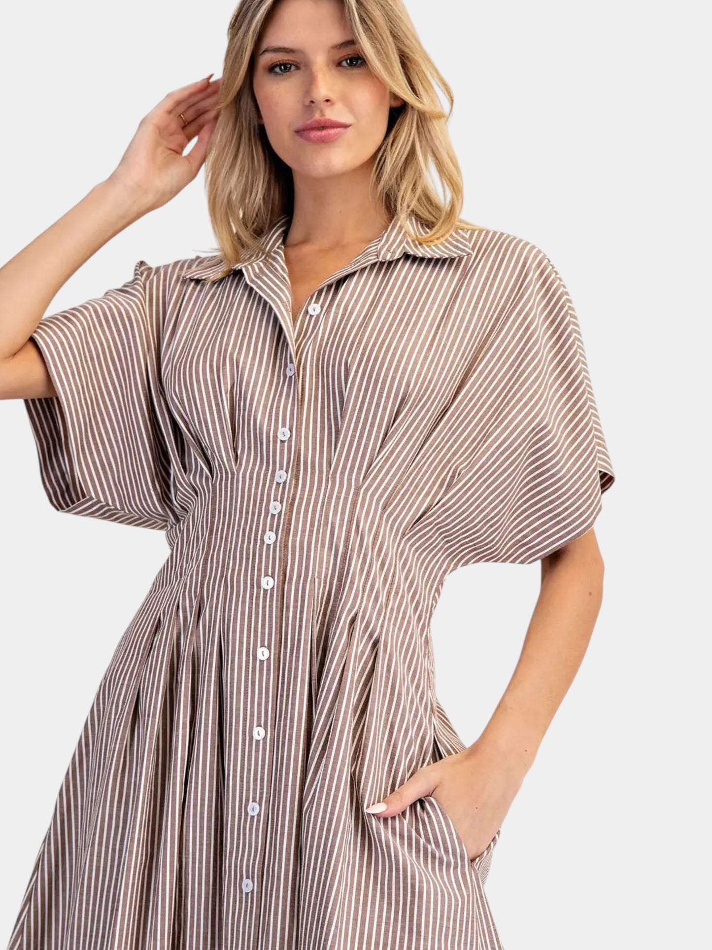 'Coco Stripe' Midi Dress