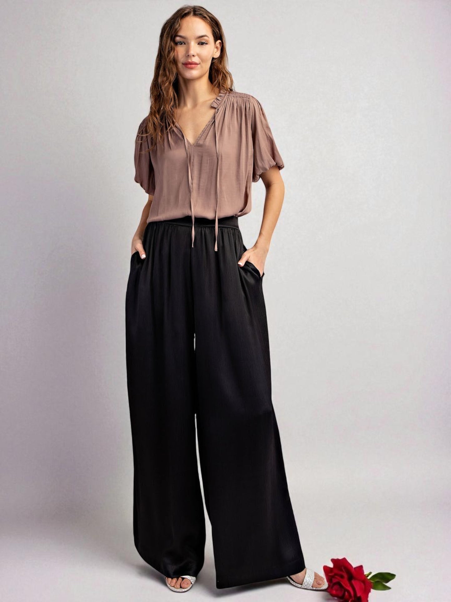 'Downtown Satin' Pants