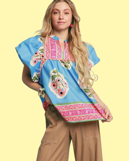 The 'Floral Pop' Top