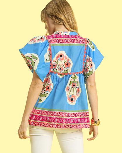 The 'Floral Pop' Top