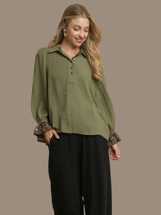 'Hidden Leopard' Top