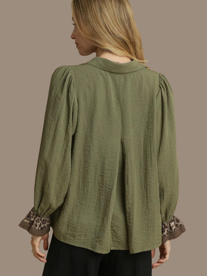 'Hidden Leopard' Top