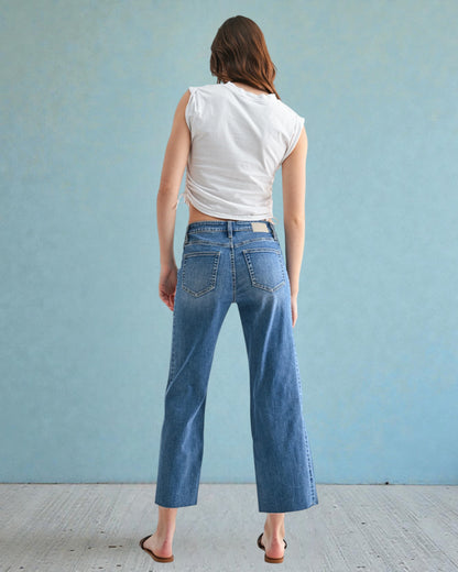 'Blue Chill' Mid-Rise Jeans