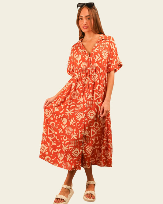 'Set Sail' Midi Dress